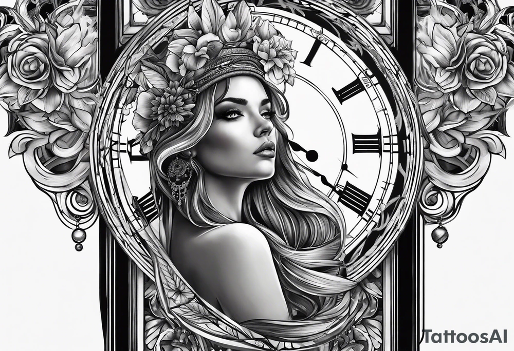 time tattoo idea