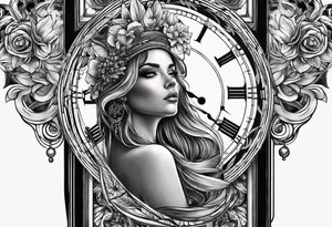time tattoo idea