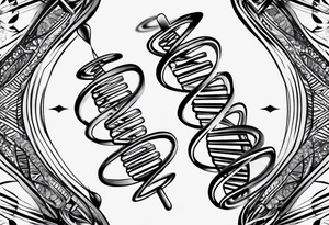 Dna strand tattoo idea