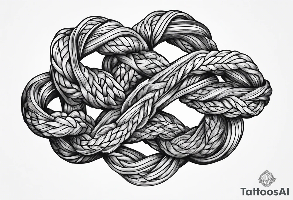 Reef knot tattoo idea