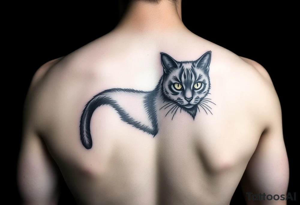 Black Cat tattoo idea