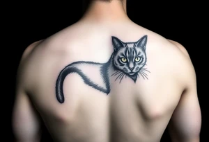 Black Cat tattoo idea