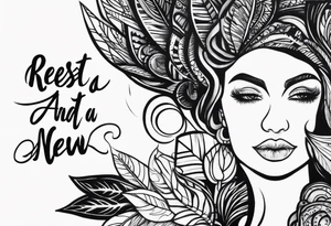 Reset and restart of a new chapter tattoo idea
