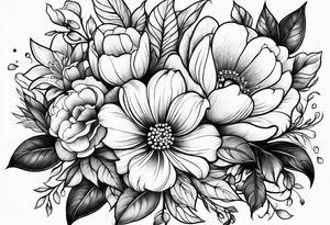 Floral tattoo idea
