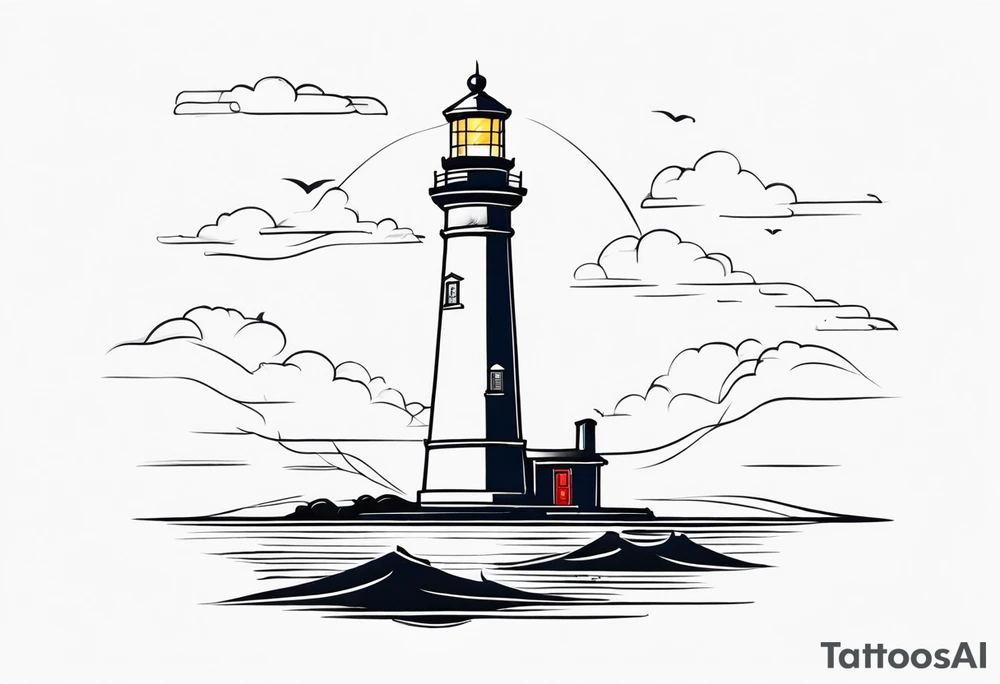 lighthouse tattoo idea