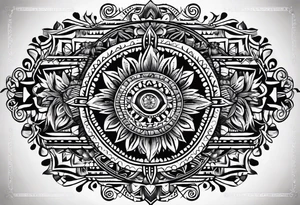 Sonoran mexican tribal tattoo idea