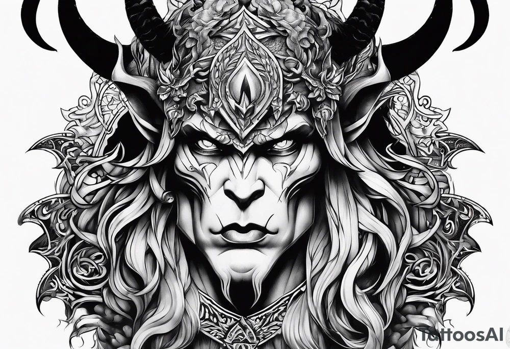 satan tattoo idea