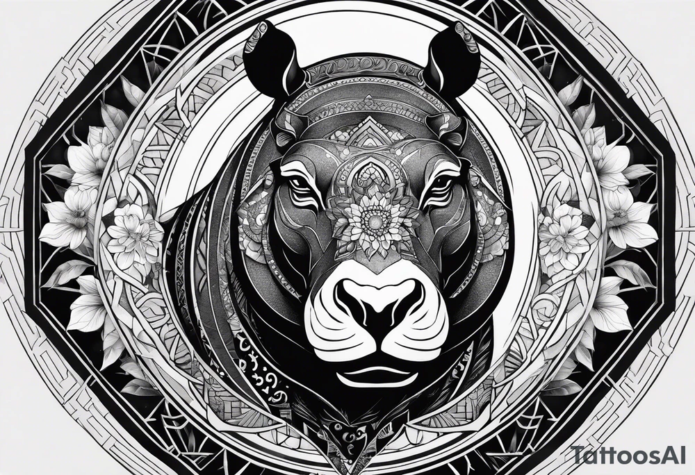 Very asymmetrical, +geometric pattern, with realistic full moon, with hippo, +zen feel, + Buddhism touch, +tribal, +geometric, +inkart , +blackwork
with wintersweet flower bud, +portrait orientation, +inkart touch, tattoo idea