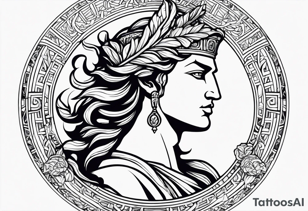 Something to do with greek god
and the month of august tattoo idea