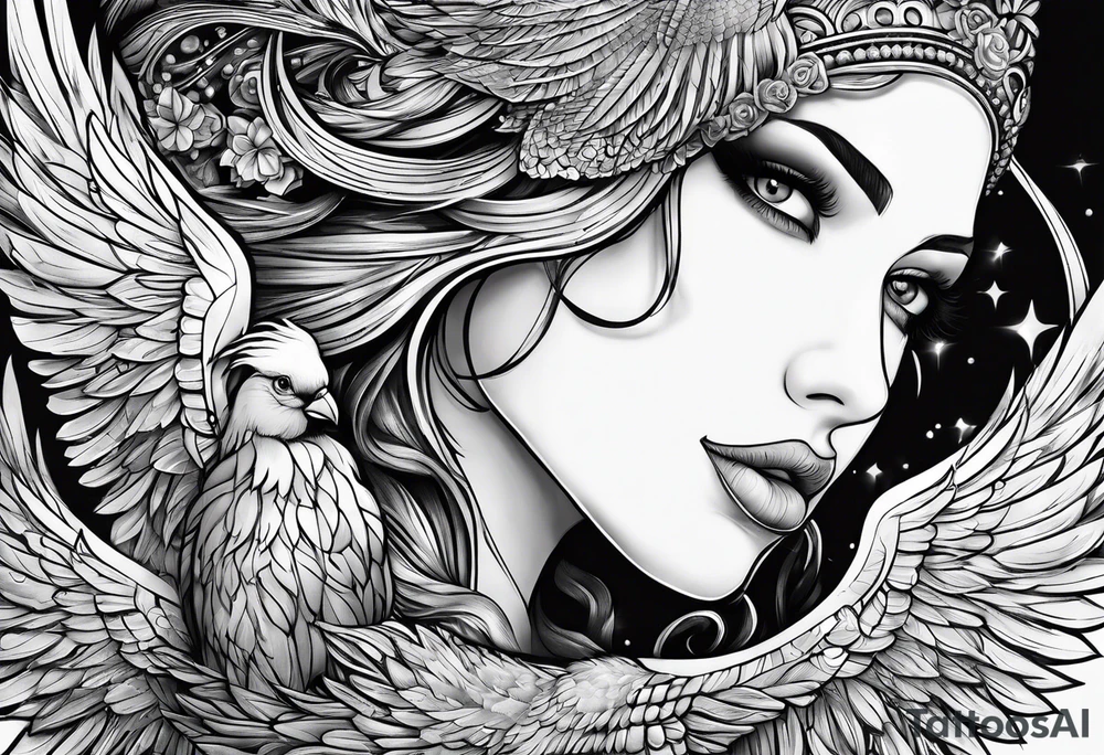 Birdoak tattoo idea