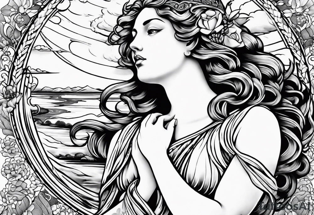 Venus the goddess tattoo idea
