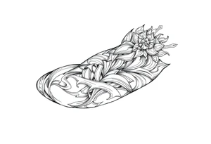 bold line ornamentaali tattoo idea