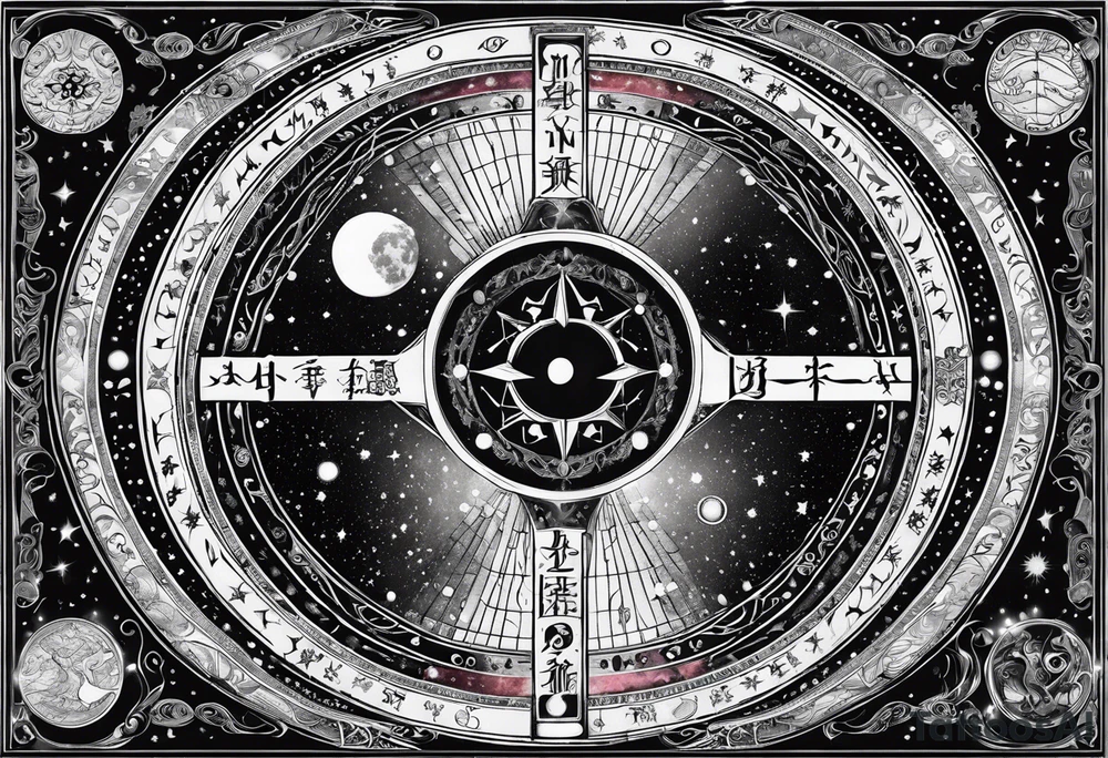 Astrology, Gemini, Natal Chart, angelic, soul mates, vision, planetary, ying yang, the moon, third eye, armband tattoo idea