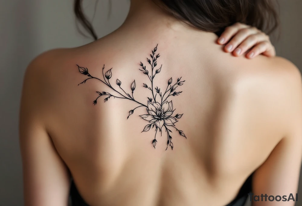 something very sexy but beautiful and elegant. covers the whole back tattoo idea