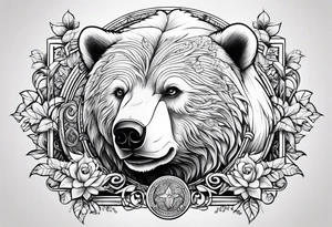 white bear tattoo idea