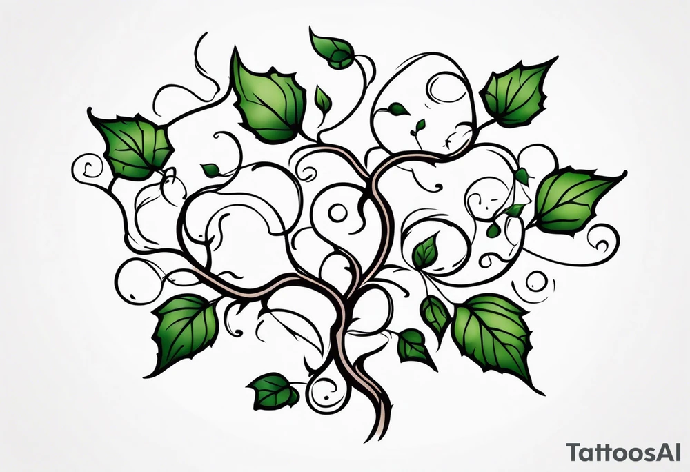 Vine Ivy Roots tattoo idea