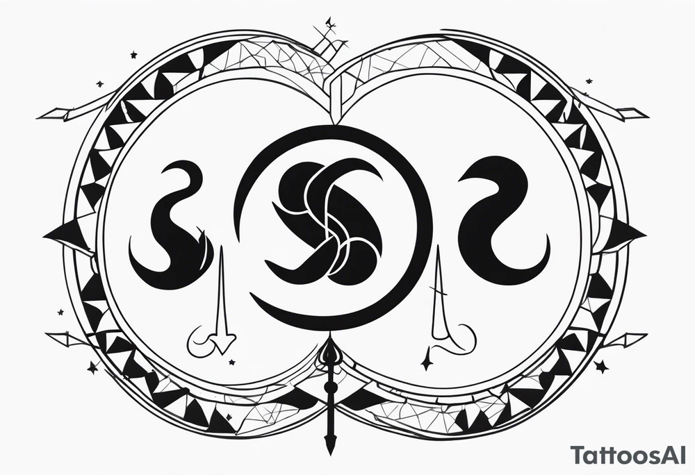 Gemini, Scorpio, Cancer, Sagittarius tattoo idea