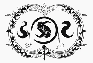 Gemini, Scorpio, Cancer, Sagittarius tattoo idea
