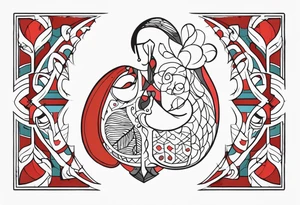 Lung and father tattoo idea