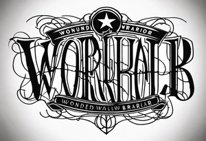 Wounded warrior valhalla barb wire tattoo idea
