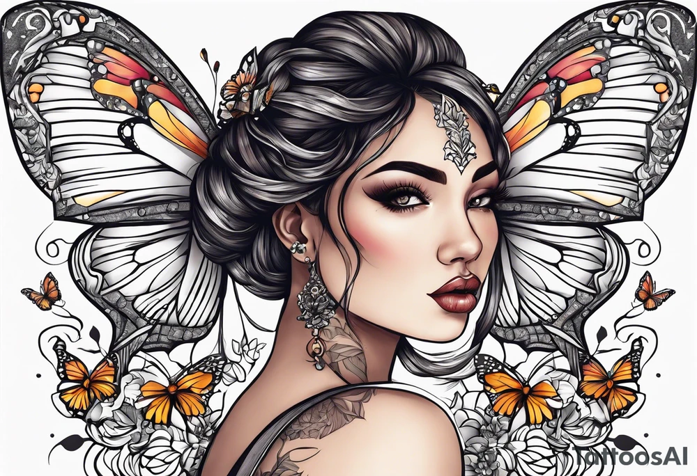 I don't gotta talk, the Lord defends me lyrics with butterflies and lily’s around it tattoo idea