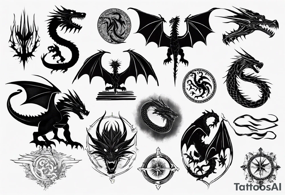 game of thrones dragon tattoo idea