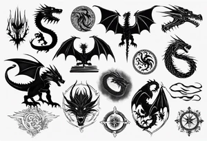 game of thrones dragon tattoo idea