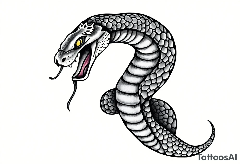 Dangerous Snake back Tattoo tattoo idea