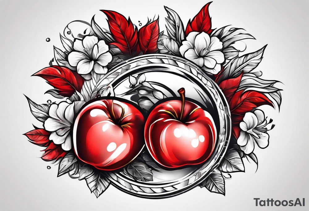 Red 🍎 tattoo idea