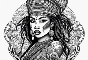 Mami wata african tattoo idea