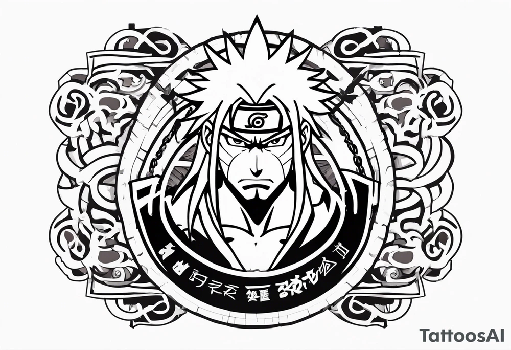Sage mode jiraiya from the anime naruto tattoo idea