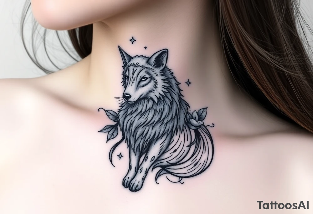 Wolf worn as a costume for a sheep tattoo idea