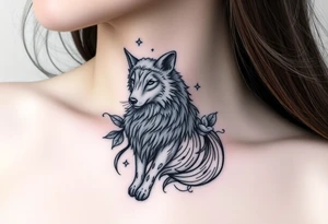 Wolf worn as a costume for a sheep tattoo idea