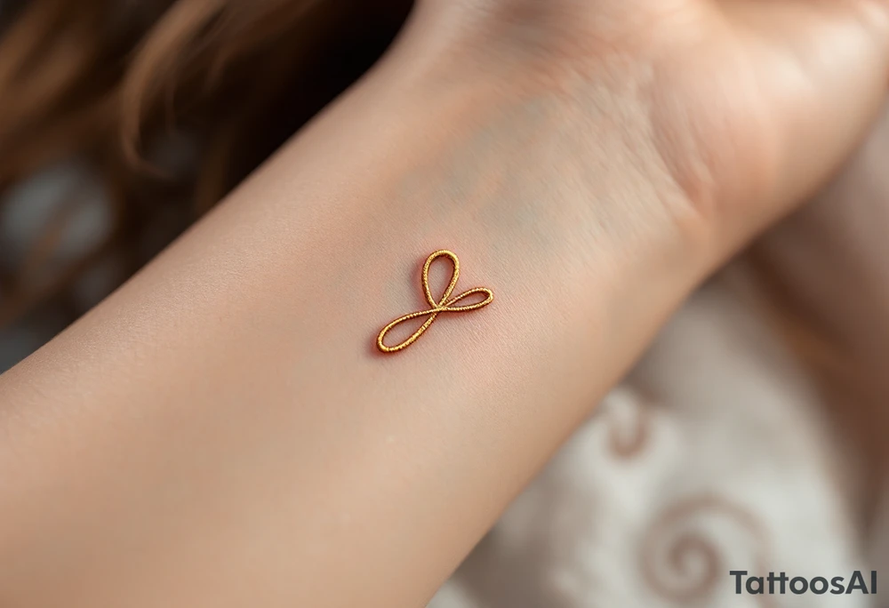 A rune symbolizing love rune etched with clean lines in golden and amber tones. tattoo idea