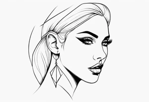 pointed ears tattoo idea