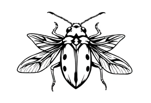 weird bug tattoo idea