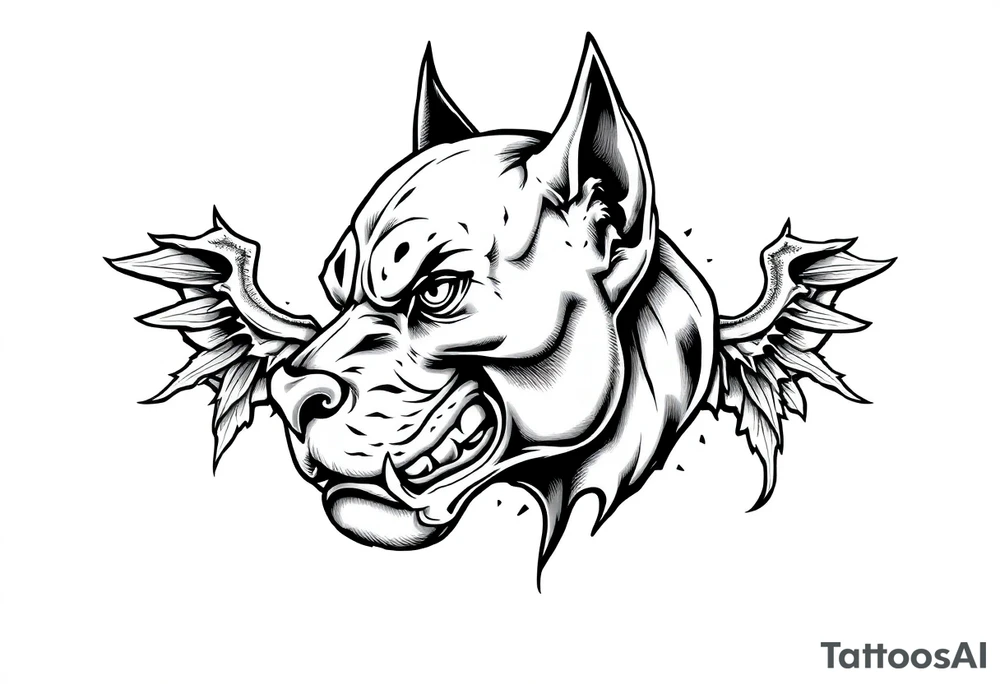 PITBULL tattoo idea