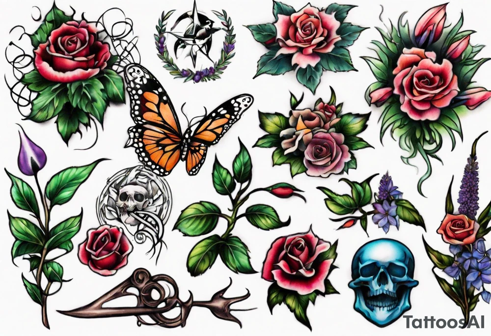 garden tattoo idea