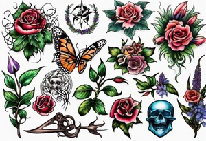garden tattoo idea