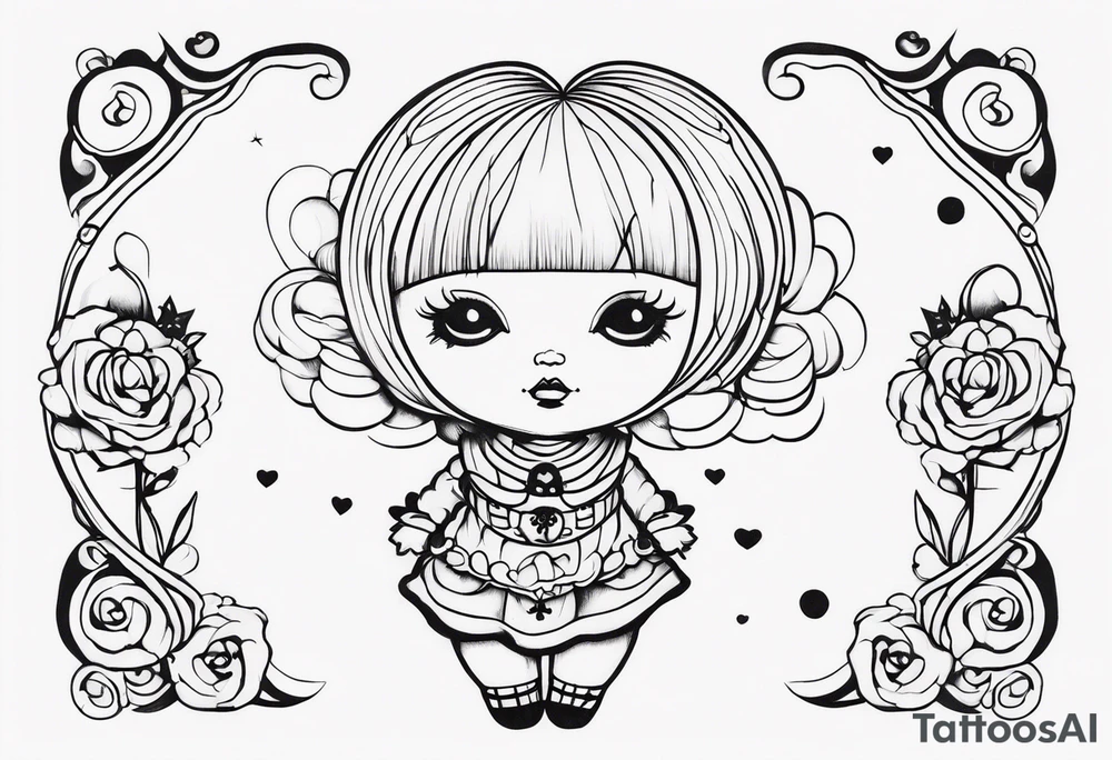 Creepy Doll tattoo idea