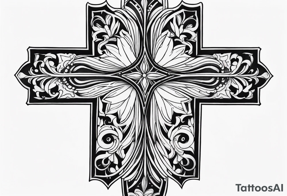 cross tattoo idea