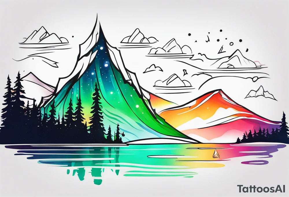 Northern lights tattoo idea