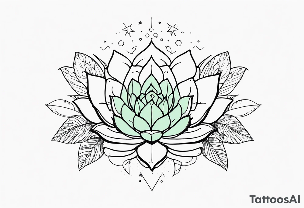 fine line with sun, stars, floral, dots, three succulents
. Sternum tattoo tattoo idea
