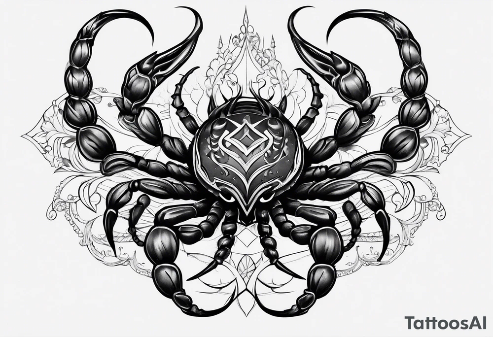scorpio tattoo idea