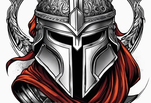 Spartan helmet tattoo idea