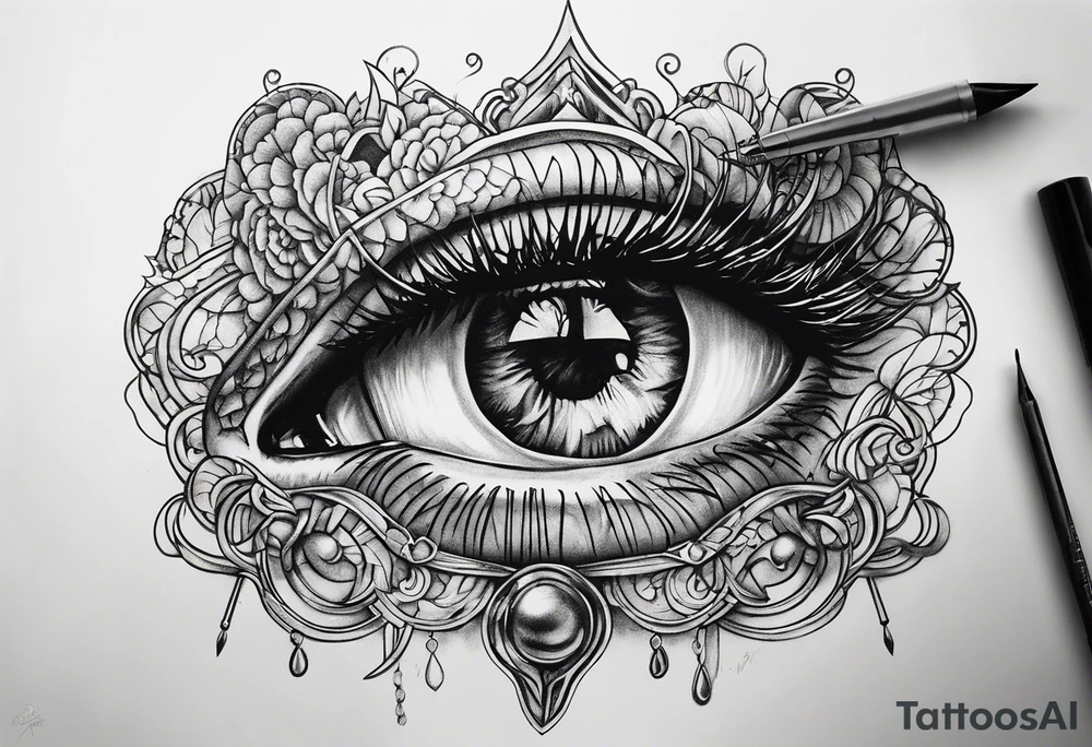 Safety pin tattoo idea