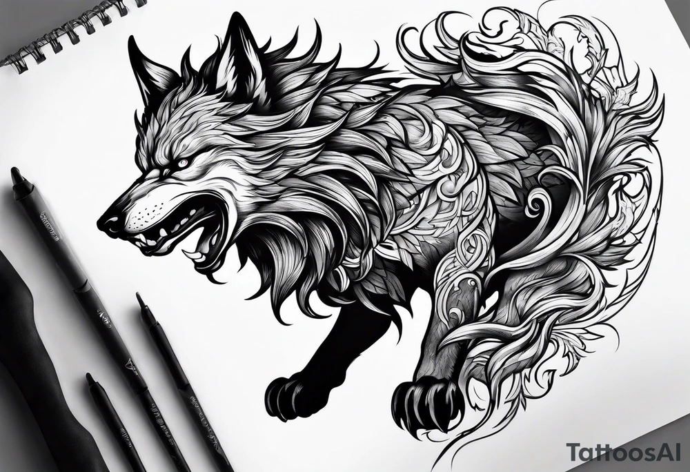 fenrir tattoo idea