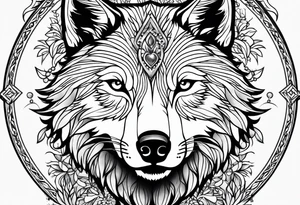 Wolf tattoos for females tattoo idea