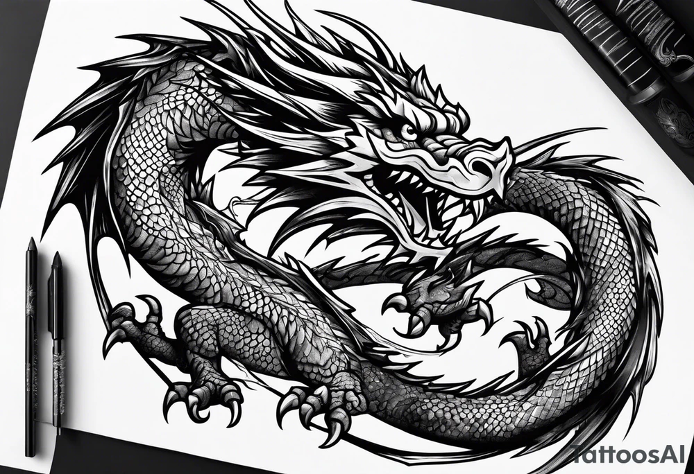 dragon tattoo idea