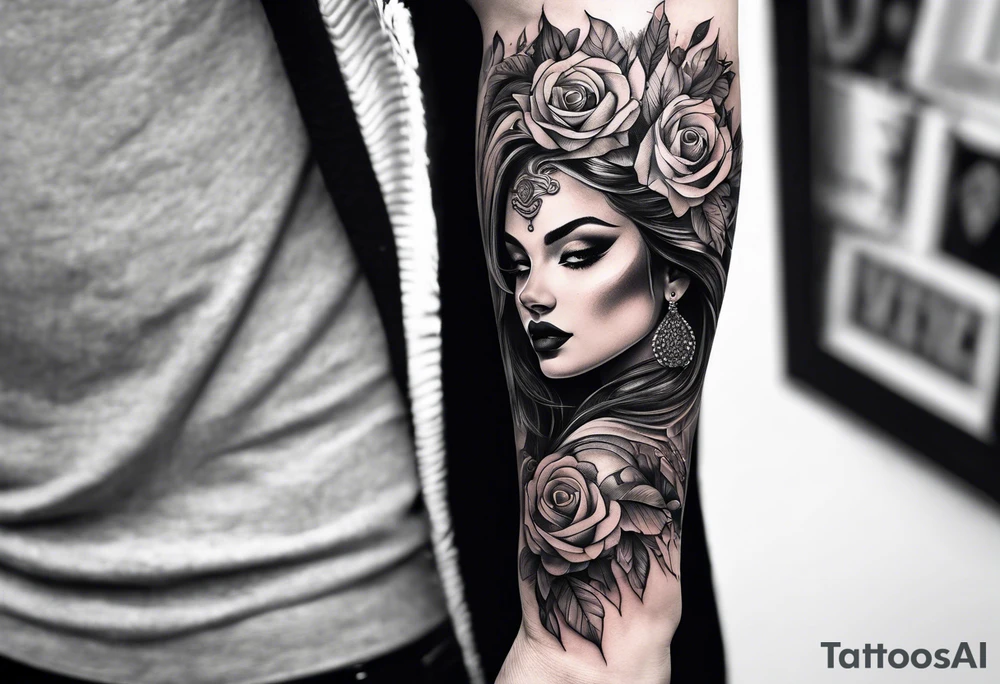 Forearm writing tattoo idea
